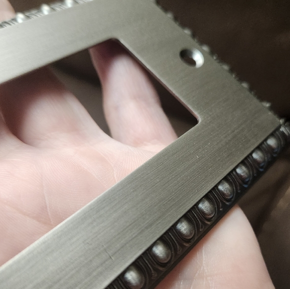 ⭐️ 4 x $20 Antique Brushed Nickel Cast Style Slap Rocker Light Switch Plate - Picture 4 of 4